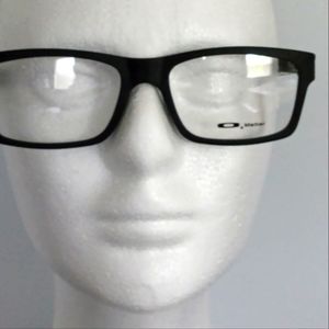 New Black Oakley O Matter 8026 Unisex  Eyeglasses Demo Lense, Oakley Metal case.